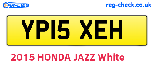 YP15XEH are the vehicle registration plates.