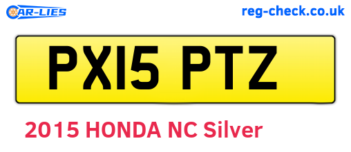 PX15PTZ are the vehicle registration plates.