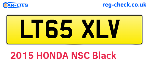 LT65XLV are the vehicle registration plates.