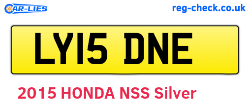 LY15DNE are the vehicle registration plates.