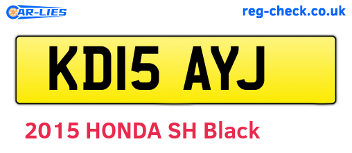 KD15AYJ are the vehicle registration plates.