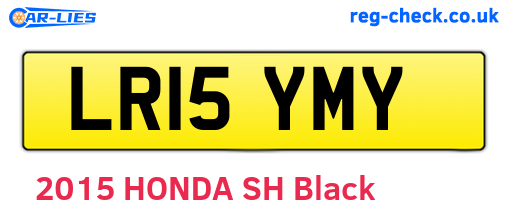 LR15YMY are the vehicle registration plates.