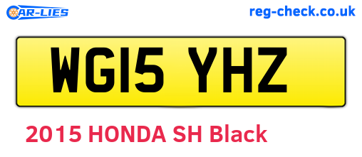 WG15YHZ are the vehicle registration plates.