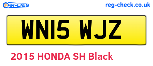 WN15WJZ are the vehicle registration plates.