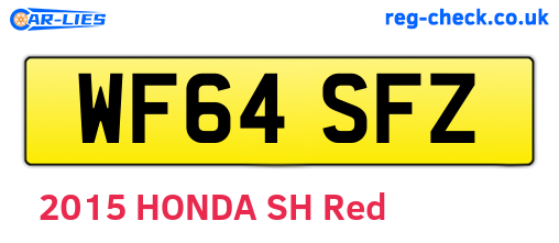 WF64SFZ are the vehicle registration plates.