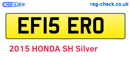 EF15ERO are the vehicle registration plates.