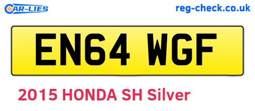 EN64WGF are the vehicle registration plates.