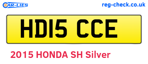 HD15CCE are the vehicle registration plates.