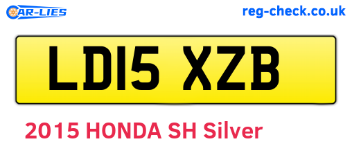 LD15XZB are the vehicle registration plates.