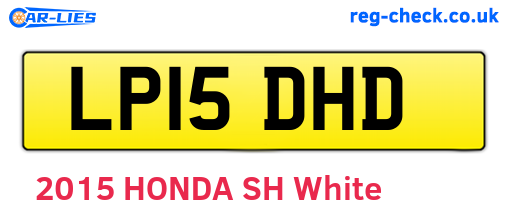 LP15DHD are the vehicle registration plates.