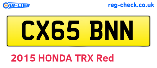 CX65BNN are the vehicle registration plates.