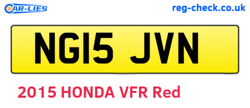 NG15JVN are the vehicle registration plates.