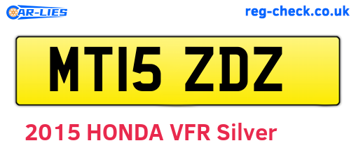 MT15ZDZ are the vehicle registration plates.