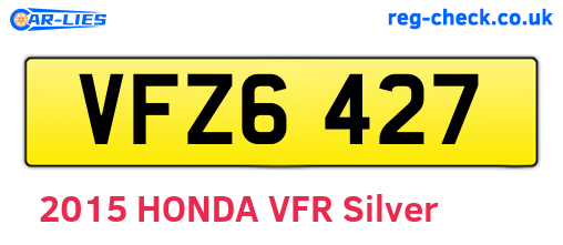 VFZ6427 are the vehicle registration plates.