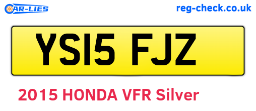 YS15FJZ are the vehicle registration plates.