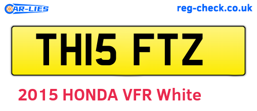 TH15FTZ are the vehicle registration plates.