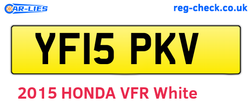 YF15PKV are the vehicle registration plates.