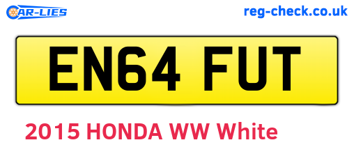 EN64FUT are the vehicle registration plates.