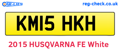 KM15HKH are the vehicle registration plates.