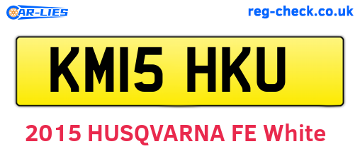 KM15HKU are the vehicle registration plates.