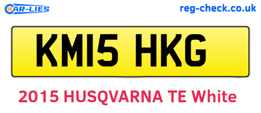 KM15HKG are the vehicle registration plates.