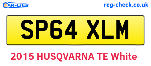 SP64XLM are the vehicle registration plates.
