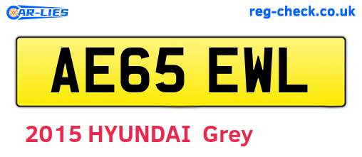 AE65EWL are the vehicle registration plates.