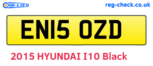 EN15OZD are the vehicle registration plates.