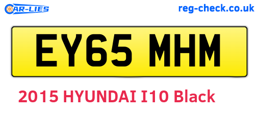 EY65MHM are the vehicle registration plates.