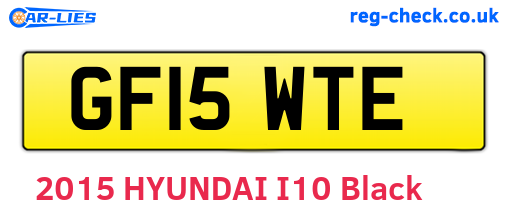 GF15WTE are the vehicle registration plates.