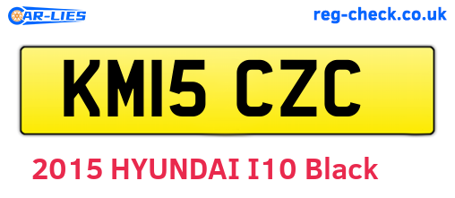 KM15CZC are the vehicle registration plates.