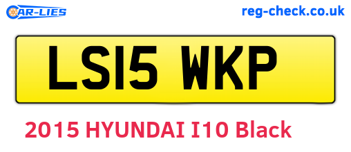 LS15WKP are the vehicle registration plates.