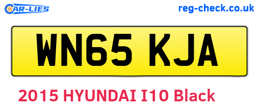 WN65KJA are the vehicle registration plates.
