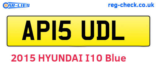 AP15UDL are the vehicle registration plates.