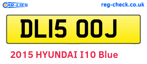 DL15OOJ are the vehicle registration plates.