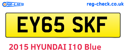 EY65SKF are the vehicle registration plates.