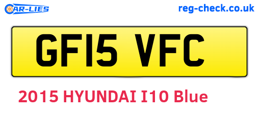 GF15VFC are the vehicle registration plates.