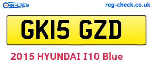 GK15GZD are the vehicle registration plates.