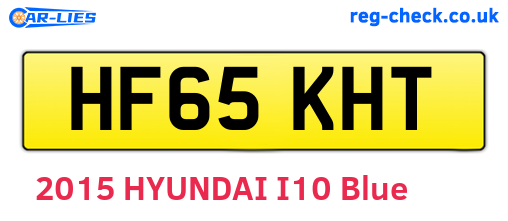 HF65KHT are the vehicle registration plates.