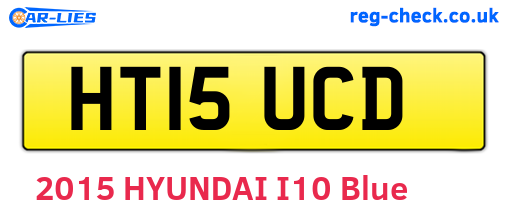 HT15UCD are the vehicle registration plates.
