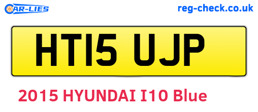 HT15UJP are the vehicle registration plates.