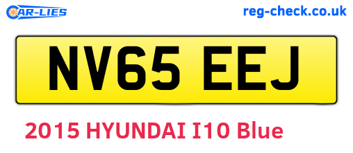 NV65EEJ are the vehicle registration plates.