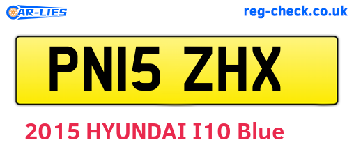 PN15ZHX are the vehicle registration plates.