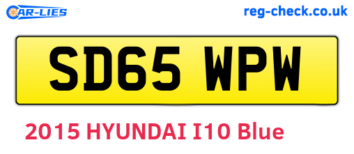 SD65WPW are the vehicle registration plates.