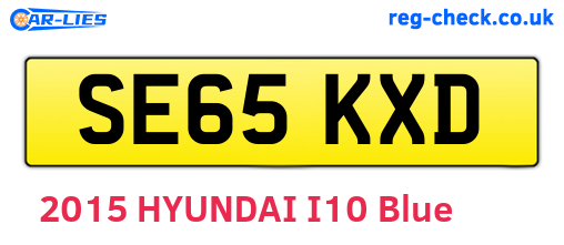 SE65KXD are the vehicle registration plates.