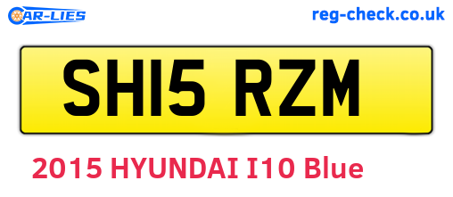 SH15RZM are the vehicle registration plates.