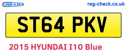 ST64PKV are the vehicle registration plates.