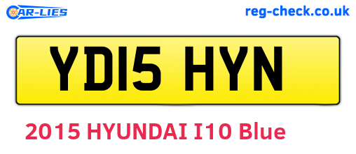 YD15HYN are the vehicle registration plates.