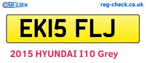 EK15FLJ are the vehicle registration plates.