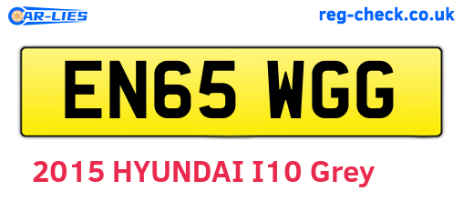 EN65WGG are the vehicle registration plates.